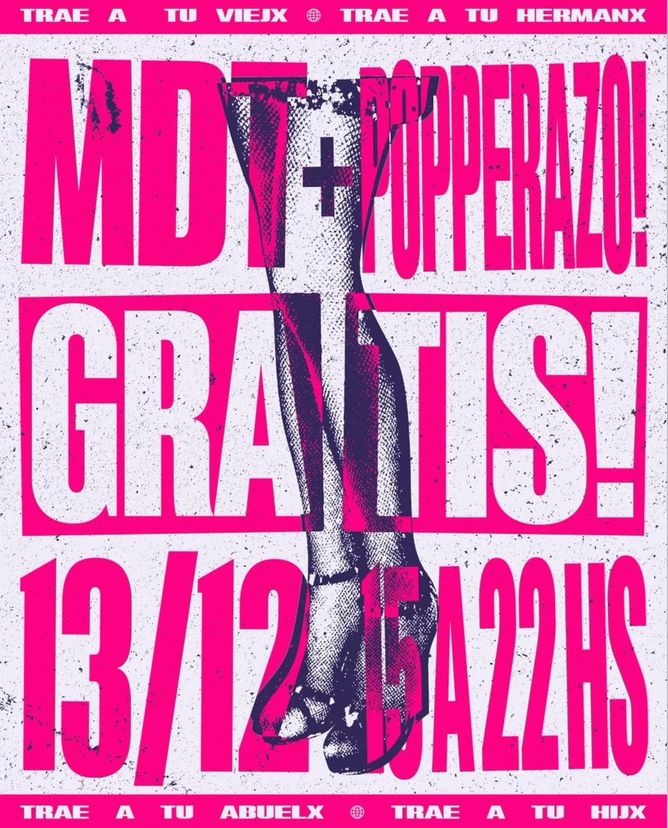 LaPopperazo's tweet image. ¡ATENCIÓN URUGUAY!

La Popperazo cruza el charco y llega a Montevideo. 

De la mano de MÚSICA DE TROLXS las esperamos el 13/12 para nuestra primera edición internacional GRATIS.

Save the date 🇺🇾💖