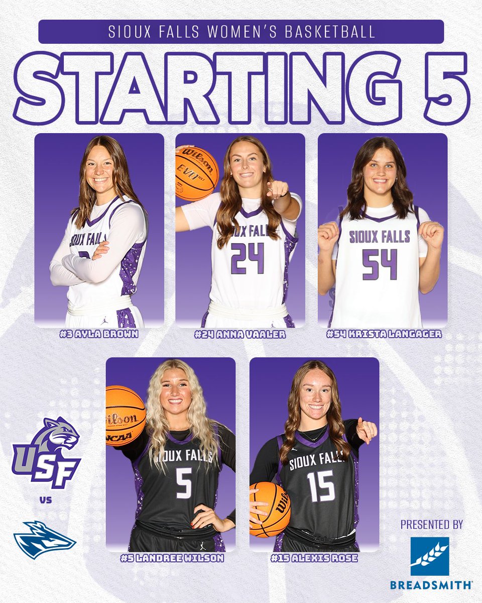 Starters for the Coo! 🏀

6pm Tip-Off | vs Nebraska-Kearney

Follow the action: usfcougars.com/coverage 

#CooFalls | #GoCoo
