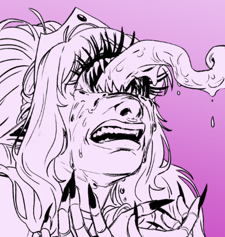 Love it when comms give me an excuse to do some freaky shit 💜💜💜