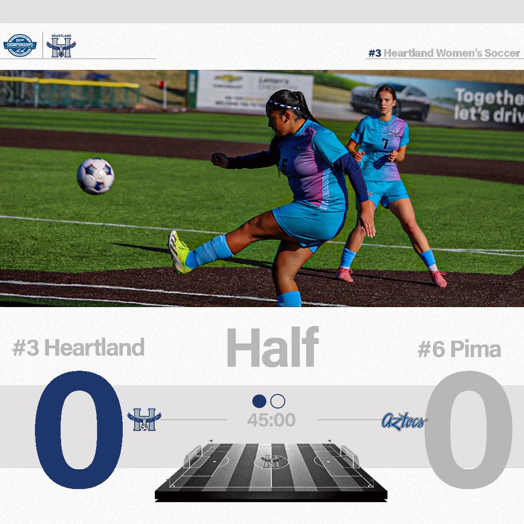 Tied at the break.🦅⚽️