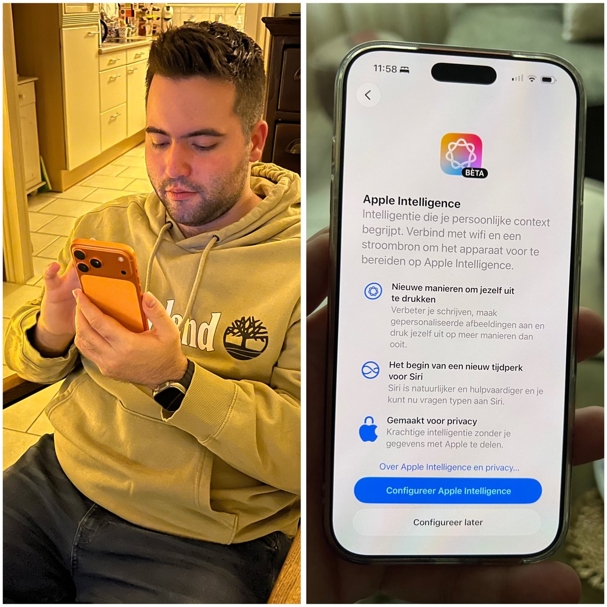 srodrigueznl's tweet image. Vanochtend mijn iPhone geüpdatet naar iOS 26.1: eindelijk is Apple Intelligence beschikbaar in Nederland! 🤖✨🧠
Vanavond alle nieuwe AI-functies uitproberen 😎

#AppleIntelligence #iOSupdate #iPhoneLife #AppleCommunity #TechNL #GadgetLovers #AppleNews #AIFeatures #TechLifestyle