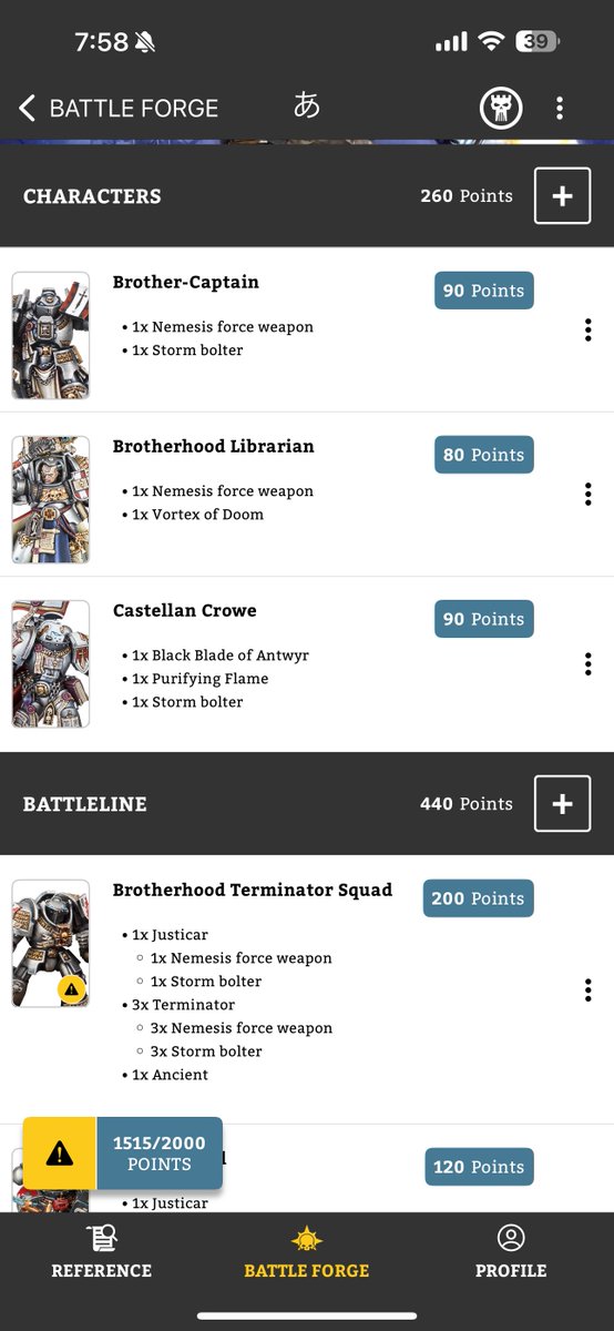 rudy_tablegame's tweet image. 近々2000pt戦やるかもなのでいったん今時点で組んだミニチュア棚卸してみたんだけど、普通に1500pt超えてて草。
詰んでるビークル2つくらいと適当なインファントリー足せば到達だな……