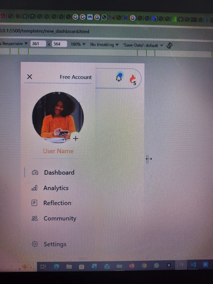 iom_future's tweet image. Day 48 of #100DaysOfCode 

Level up 🚀
Added some icons to the nav and extra section and dividers....

About to add functionality...

Tell me what you think 
#frontenddeveloper #developerJourney #goalbox
