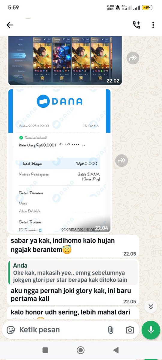 Done ✅
Jokgen glory 6⭐ cust role mid
Ws no lose
Price : 60k
Order? Sung aja ke wa, link dibio
#jokiml #zonauang #zonajajan