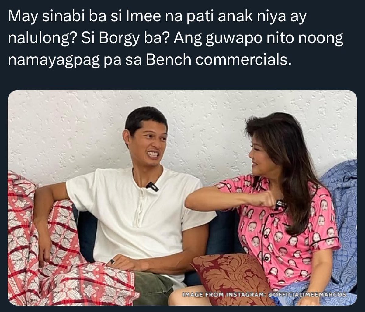 AteMrena's tweet photo. Kaloka! Si Borgy Manotoc ba iteyz? Anyaree Manang Imee Marcos sa dating hunkz na anak mo? https://t.co/XzAt6MRycS