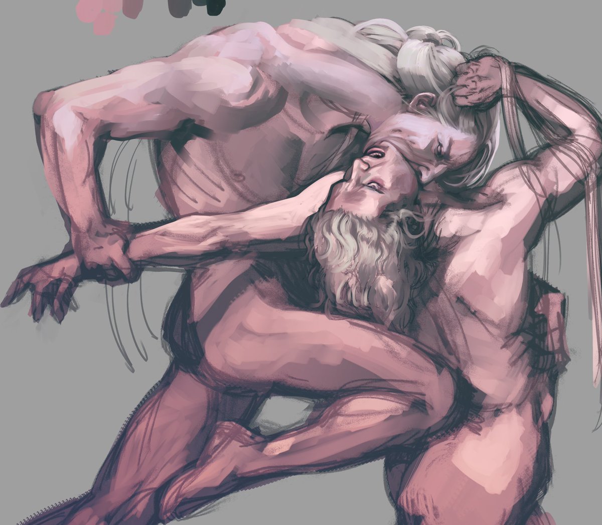 fisherking360's tweet image. and a slightly higher-quality but nevertheless unfinished aegond as dante and virgil in hell