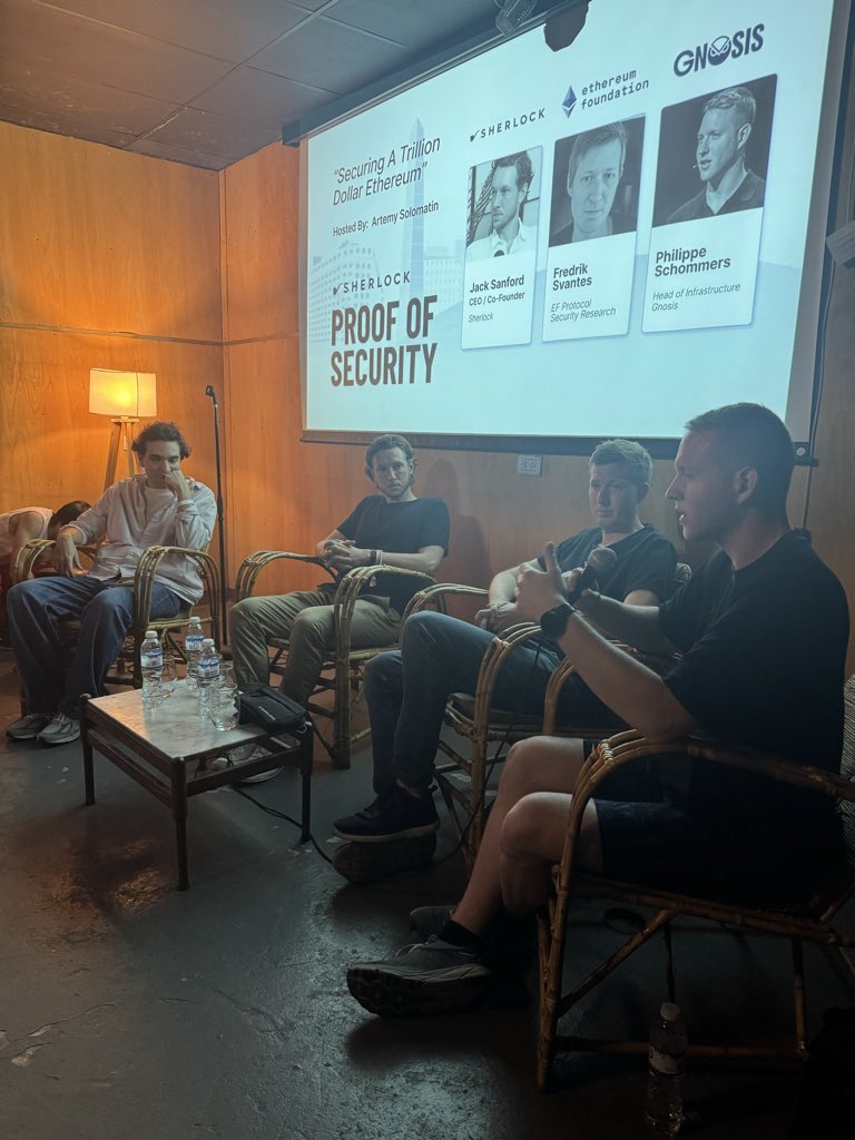 coverage_labs's tweet image. A lot of top security researchers here, discussing how to secure a trillion-dollar Ethereum.