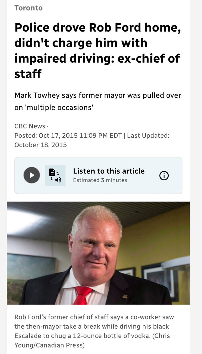 TDotResident's tweet image. #ONpoli #TOpoli 

Will the police drive me home like Rob Ford?