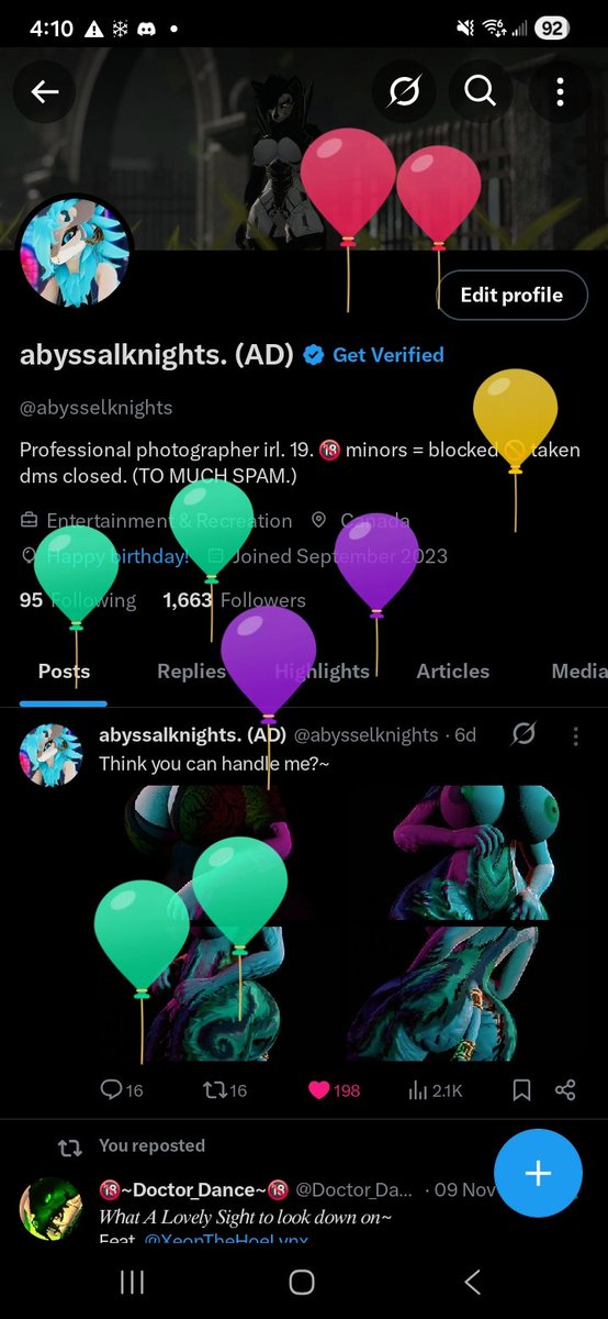 abyssalknights. (AD) tweet media