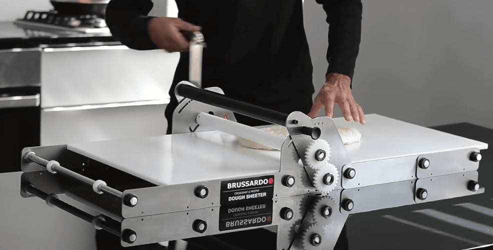 ImGraysonAllen's tweet photo. Wife wants a dough sheeter. 
Looks up price: Nah I got this
Currently reverse engineering a dough sheeter with @McMasterCarr parts and expecting a sheet metal order for @sendcutsend. Will report back. https://t.co/0aOw6mxXVR