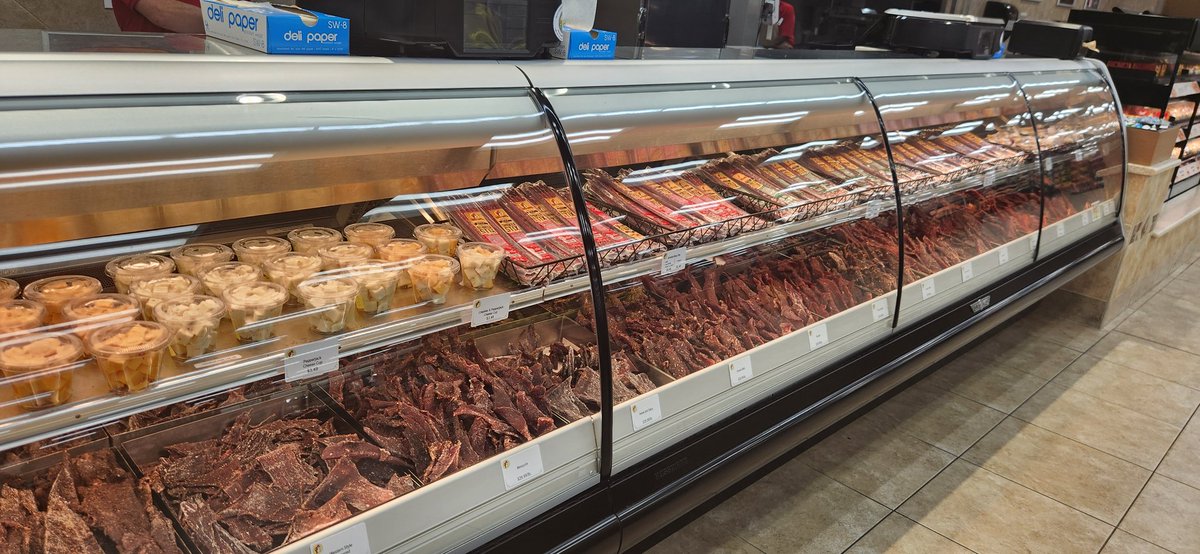 Stopped in at <a href="/BuceesUSA/">Buc-ee's SuperStore | The Fun Store Lampoon</a> for gasoline and a treat. It's mind-blowing the variety of different flavors of beef jerky they have. Also, over 100 gas pump stations! What's your favorite this to get there