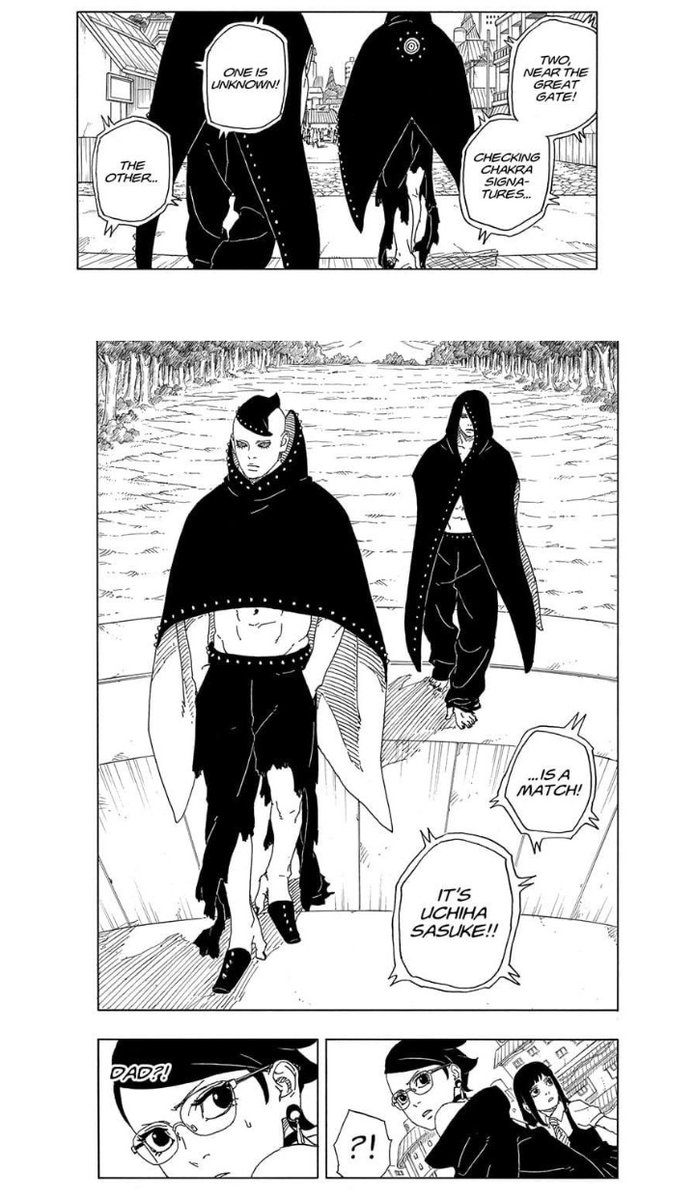 sutbasa234's tweet photo. @Khon39544134 @EgoristicUchiha @NurRosyaKhadija Little one, I was the one who mentioned Hidari for the first time. 

Also, I haven't yet explained the possibility of Sarada being able to take/use the sword. 

Source: 
Chapter 8 of the Boruto TBV Manga. 

"Every jutsu has its Weakness"
Itachi Uchiha. https://t.co/YAeU8dHypE
