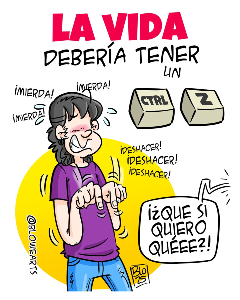 Que alguien lo invente ya, parfavá... 🥹 Aunque sólo tenga un histórico de 1 vez... Se me van las manos al #Ctrlz #Deshacer #Vida #MeterLaPata

#Blowearts #LicoElPerro #Humor #comics #Risa #Perro #Ilustracion #Dibujo