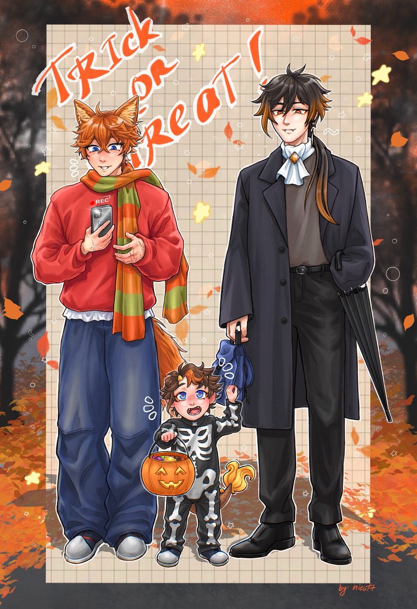 nicottart's tweet photo. Boo 🎃

#GenshinImpact #Zhongchi #Zhongli #Tartaglia https://t.co/IZEpOUHBQP