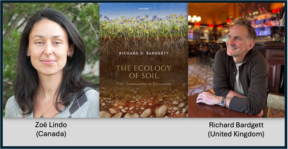 theGSBI's tweet image. 🎉Register now for December&apos;s GSBI Speaks🎉

Dr. Richard Bardgett will be chatting with Dr. Zoë Lindo about his upcoming book, &quot;The Ecology of Soil: From communities to ecosystems&quot;!

Register here: zoom.us/webinar/regist…