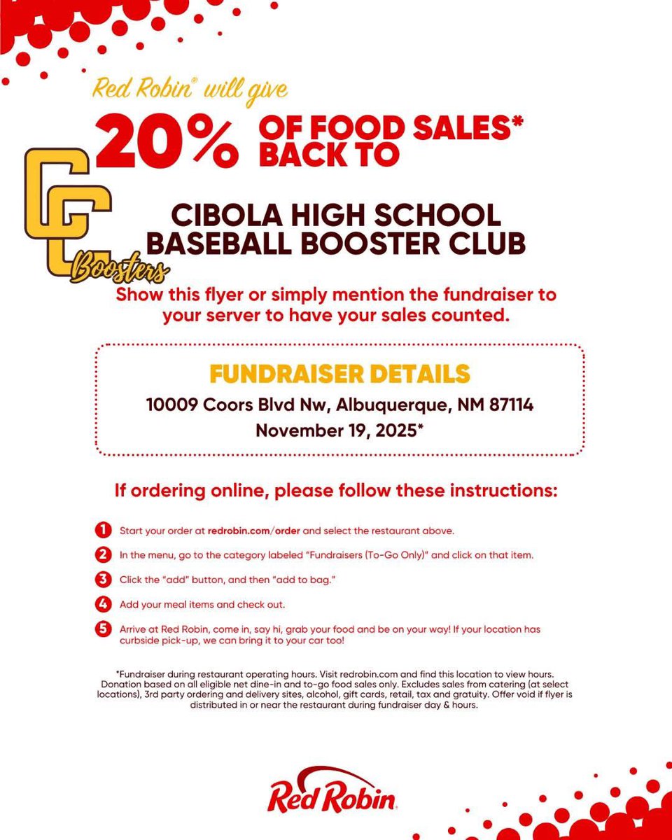 CoogsBaseball's tweet image. Come join us tomorrow night at your Westside Red Robin.