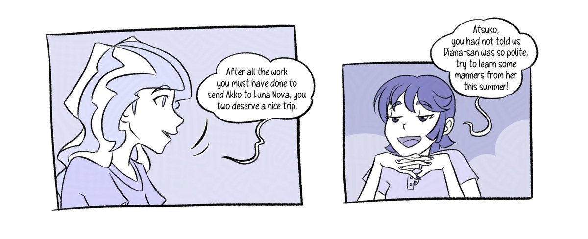 Vinzul's tweet image. Day 05 part 3/

(Unhinged) Family dynamics. I gave a lotta thought to their relationship and made up a whole lore universe to these 3 dorks, let&apos;s see how much of that comes across the panels!

Flats and GELPHIE 4 ever by @msoldiz

#LWA_jp #Diakko