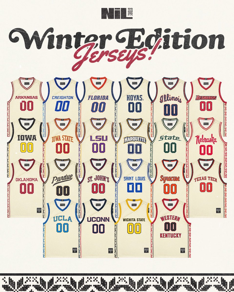 LSUNILStore's tweet image. Winter edition jerseys are SO BACK 

Support your favorite tiger in style at the LSU NIL Store ☃️☃️
➡️: nil.store/nil/collection…