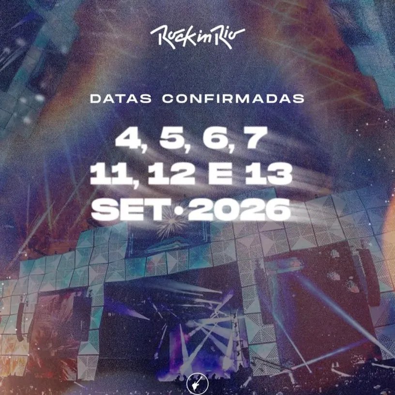 igorogh's tweet image. Amanhã teremos grandes novidades e, quem sabe, até um nome já confirmado para a próxima edição do Rock in Rio 2026?! Quais são as apostas de vocês?
