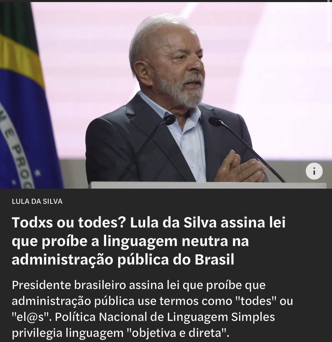 based_replies's tweet image. Lula com um big W?

Wtf is going on.