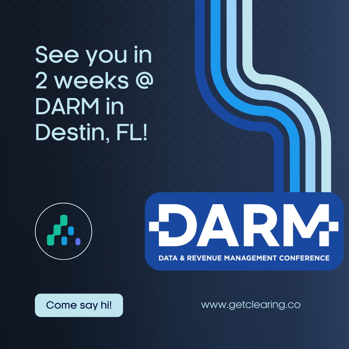 Get_Clearing's tweet image. We&apos;re starting to get excited about DARM in Destin, Florida! 🤩

Come swing by our booth and learn why so many property management companies are using Clearing to close their books faster than ever! 🚀

See you in two weeks! 🙌

#Conference #ShortTermRentals #Data