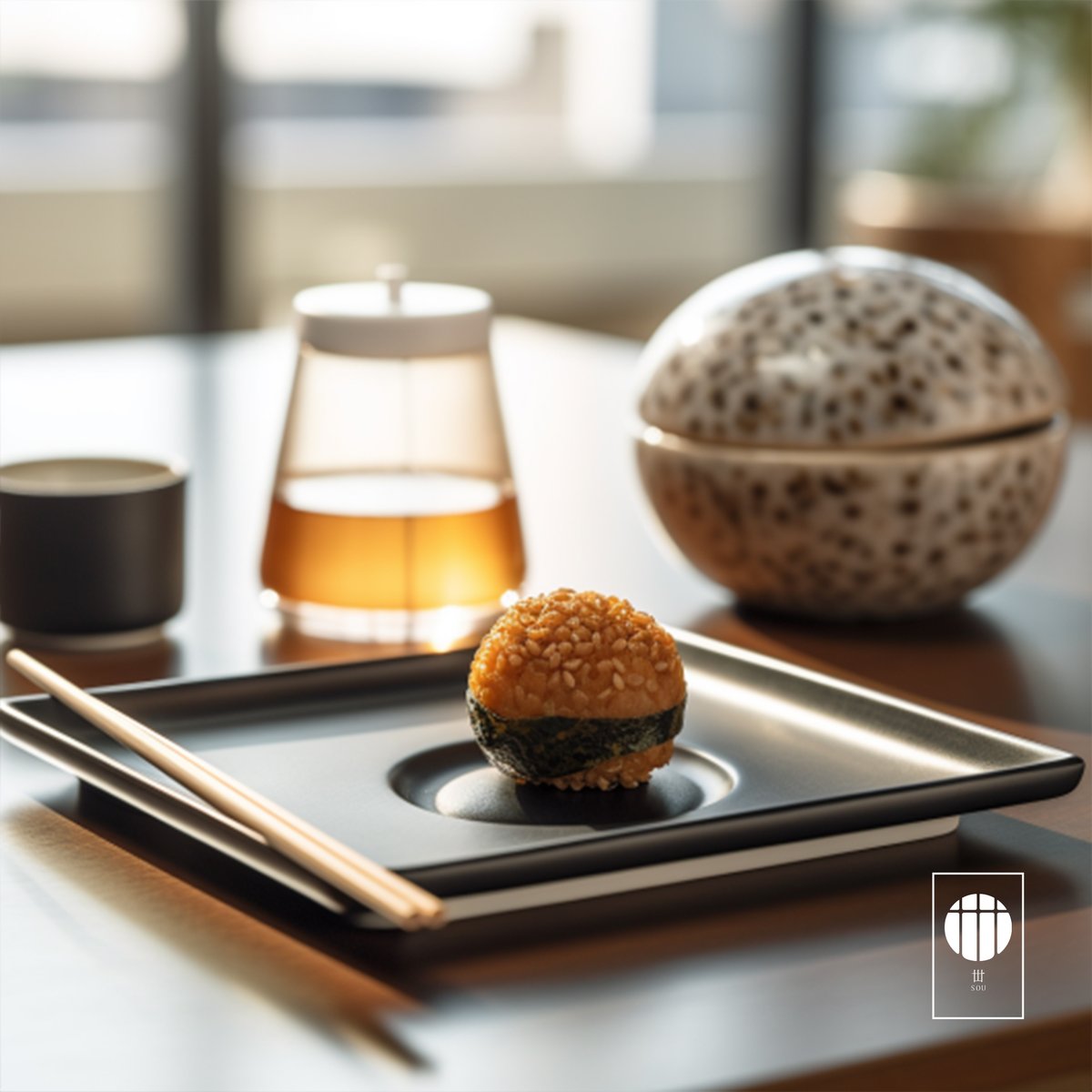 sou_gallery's tweet image. -arrange teafood-

Brown rice tea onigiri

&quot;We have created onigiri by mixing roasted and ground brown rice tea powder,resulting in a delicious and fragrant flavor.

#丗SOU #Japanesetea #朝ごはん #日本茶 #japanesefood #matcha #おにぎり #おむすび #NFTs #NFTCommunity #umudesignInc.