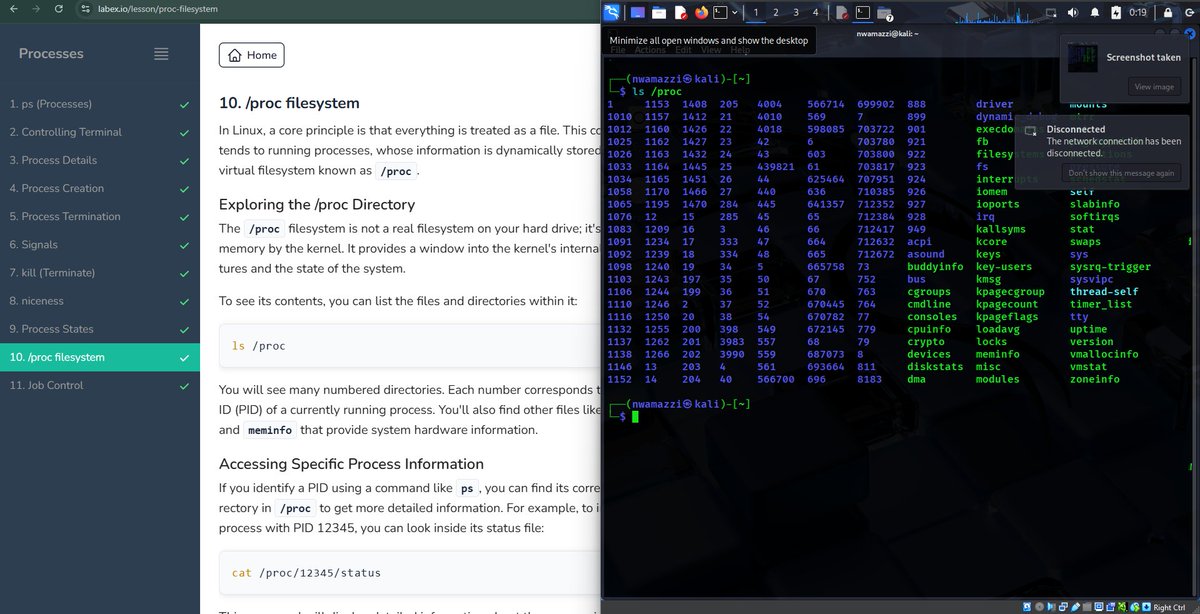 x_mitchh's tweet image. 46% of #100DaysOfCyberSecurity. 
I had another interactive class today with my study group where we learned about steganography, and I also finished learning about the running processes on the Linux system. @ireteeh @segoslavia @Nnajikenechi @hillsonamaechi