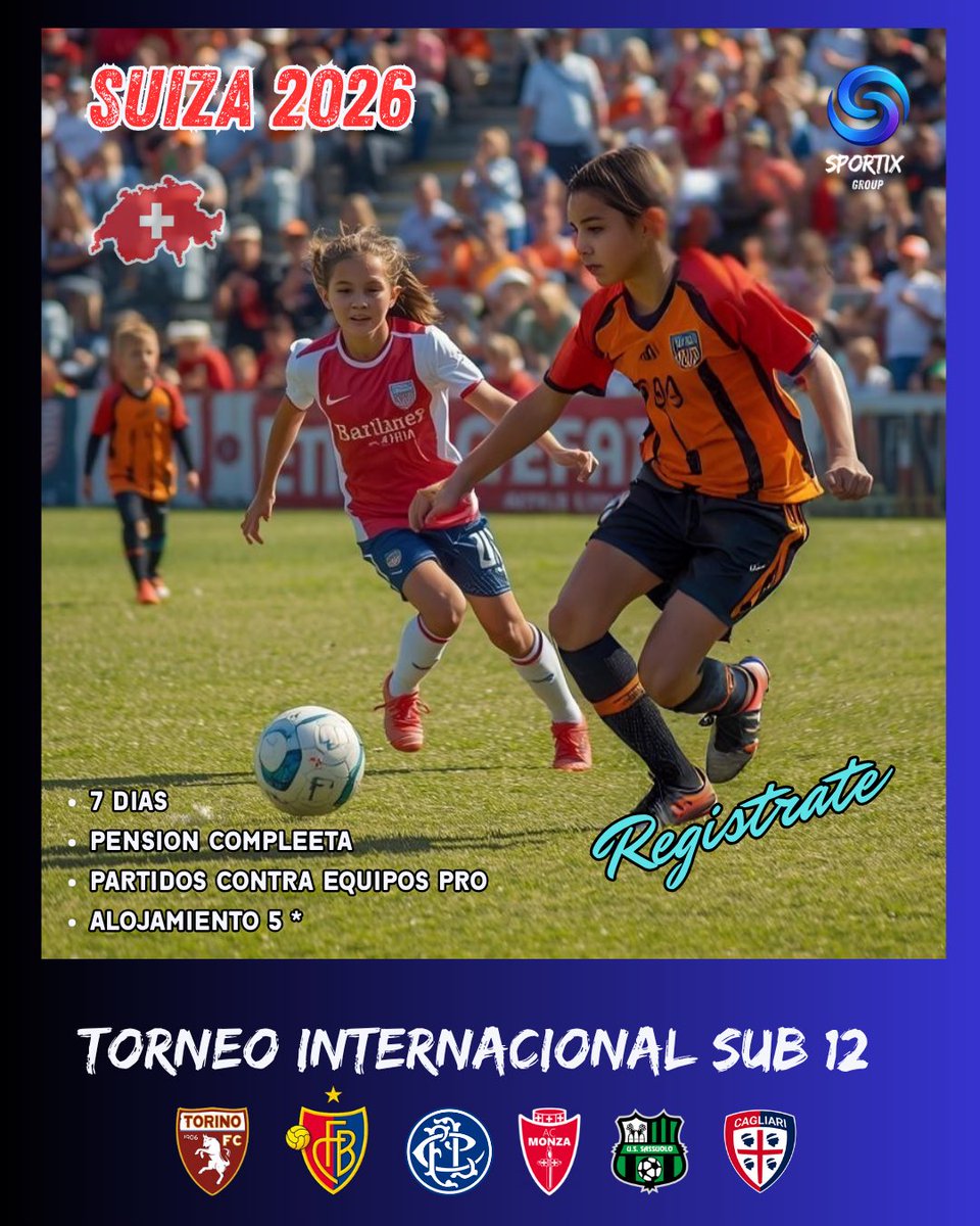 👉Te gustaría participar en un torneo internacional sub 12 , contra equipos como Monza , Basilea , Lugano , Sassuolo entre otros , 👇
ENVÍANOS DM y recibe toda la información 
⚽️🇨🇭💪#futbolistas #oportunidad #torneo #futbol #argentina