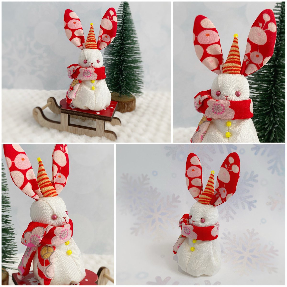 mangetu_ya's tweet image. おはようございます
昨夜はX調子悪かったですね…この子をご紹介したかったのでこの時間に📢

雪だるまうさぎさん【白雪】⛄️

雪のように丸い菊や梅の模様がかわいらしい子

11/20/17:00〜お家探しスタート❄️
mangetuya.thebase.in