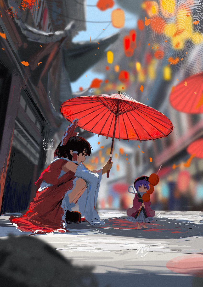 U80x8Bltm00Rqeo's tweet image. 城下町にて
#東方Project