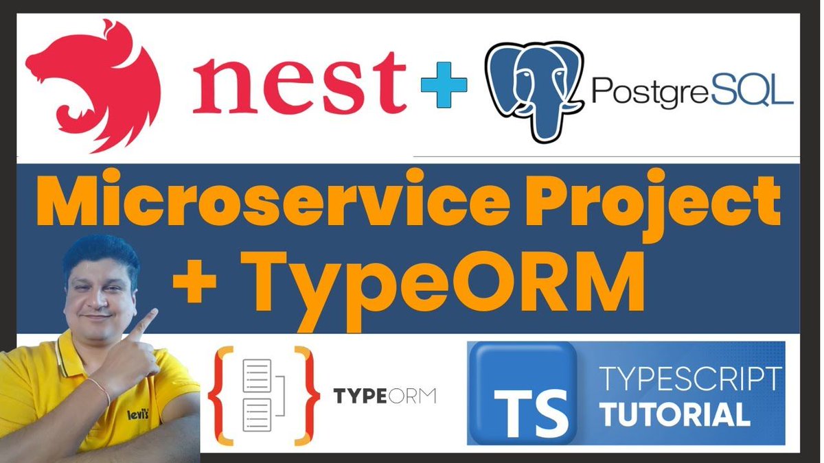 codeonedigest's tweet image. Nestjs Microservice Project with Postgresql and TypeORM for JavaScript Developers
youtu.be/wkKOX5dqi4Y

#NestJS #PostgreSQL #TypeORM #Microservices