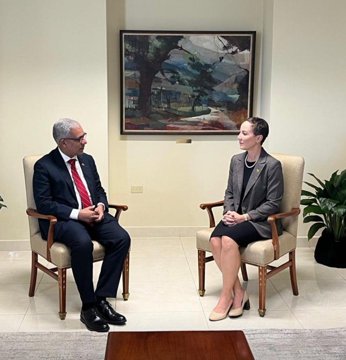 BangladeshUN1's tweet photo. #Bangladesh 🇧🇩 PR Ambassador Salahuddin Noman Chowdhury presented credentials to Governor General of #Jamaica 🇯🇲His Excellency Sir Patrick Linton Allen at a special ceremony held at the King’s House in Kingston as the non resident High Commissioner of Bangladesh to Jamaica. Before the presentation of credentials, he also met Foreign Minister Her Excellency Senator Kamina Johnson Smith. Discussed issues of mutual interest including cooperation in #trade, #investment, #art, #culture, #SDGs, #ClimateChange and #DisasterManagement

@GGSirPAllen @BDMOFA @mfaftja