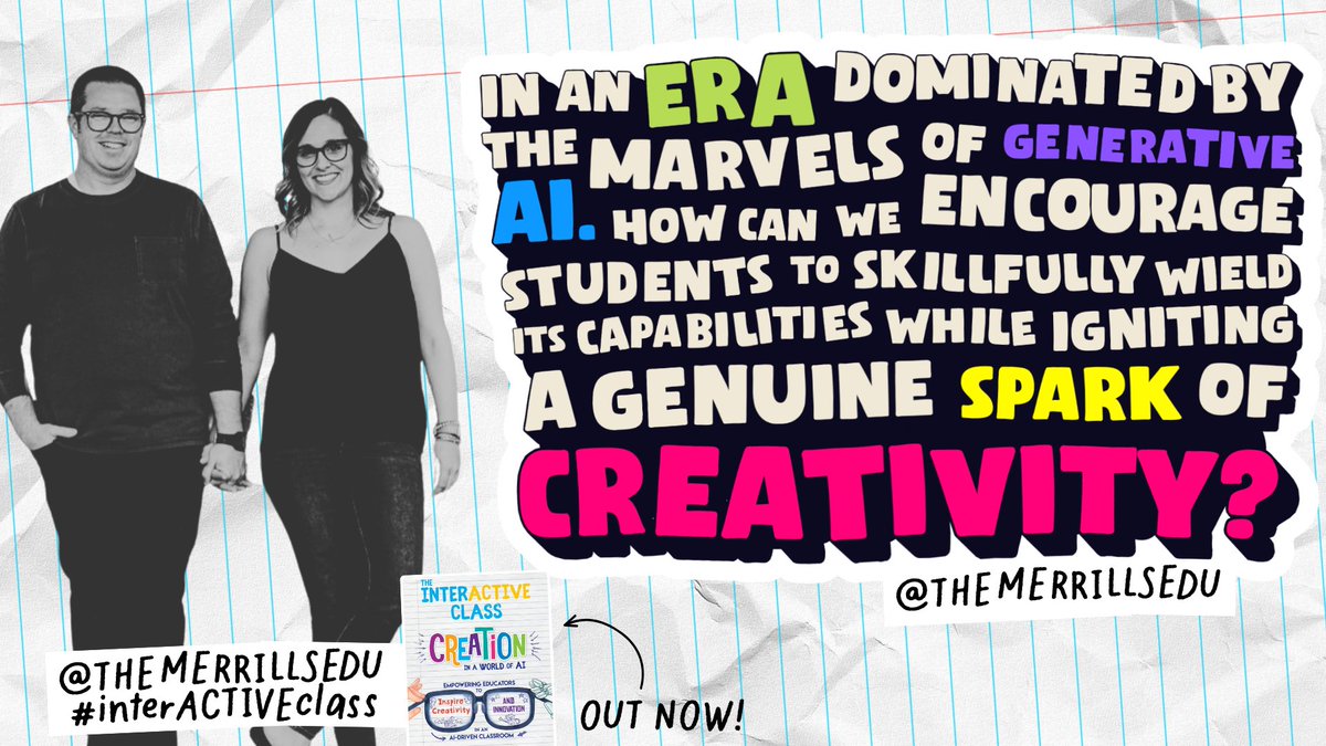 themerrillsedu's tweet image. AI is here to stay...but so is student creativity! 🤖 🎨 

What if your class could rock both? 🤔 💭 

Our new book is your backstage pass to mixing tech tools with imagination that pops! 💥 🧠 💥

Pick up a copy 👉 amzn.to/40ngCqX

#interACTIVEclass #edtech #AIinEDU