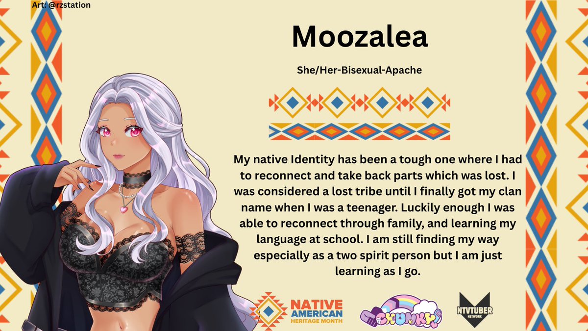 Day 17 of Native American Heritage Month 🖤🤍

Today's featured creator is : <a href="/moozalea/">Moozalea</a> of the Apache Tribe