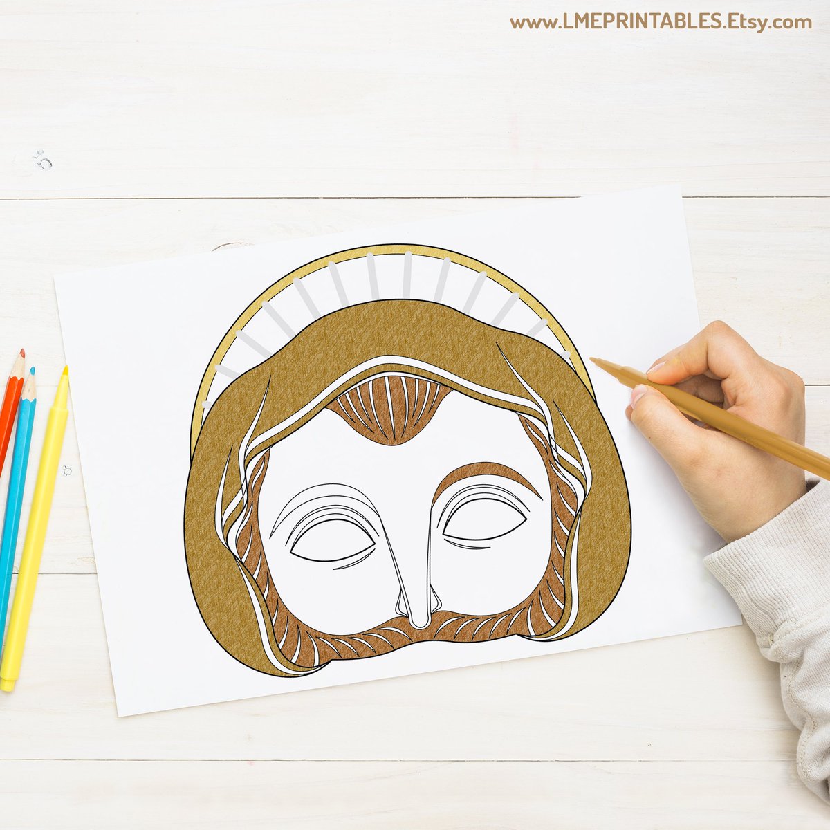 lmeprintables's tweet image. Saint Joseph Coloring Mask Printable Christmas Costume Nativity Manger Scene Template Nazareth Sunday School Church Activity Craft Adult Kid etsy.me/47Zsulu via @Etsy #saintjosephmask #coloringpagesforkids #christmasactivity #mangersceneideas #nativitysceneidea #christmas