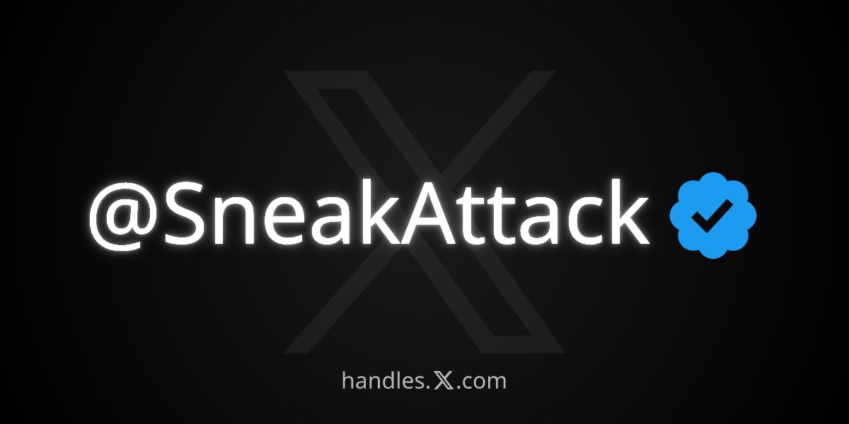 SneakAttack tweet media