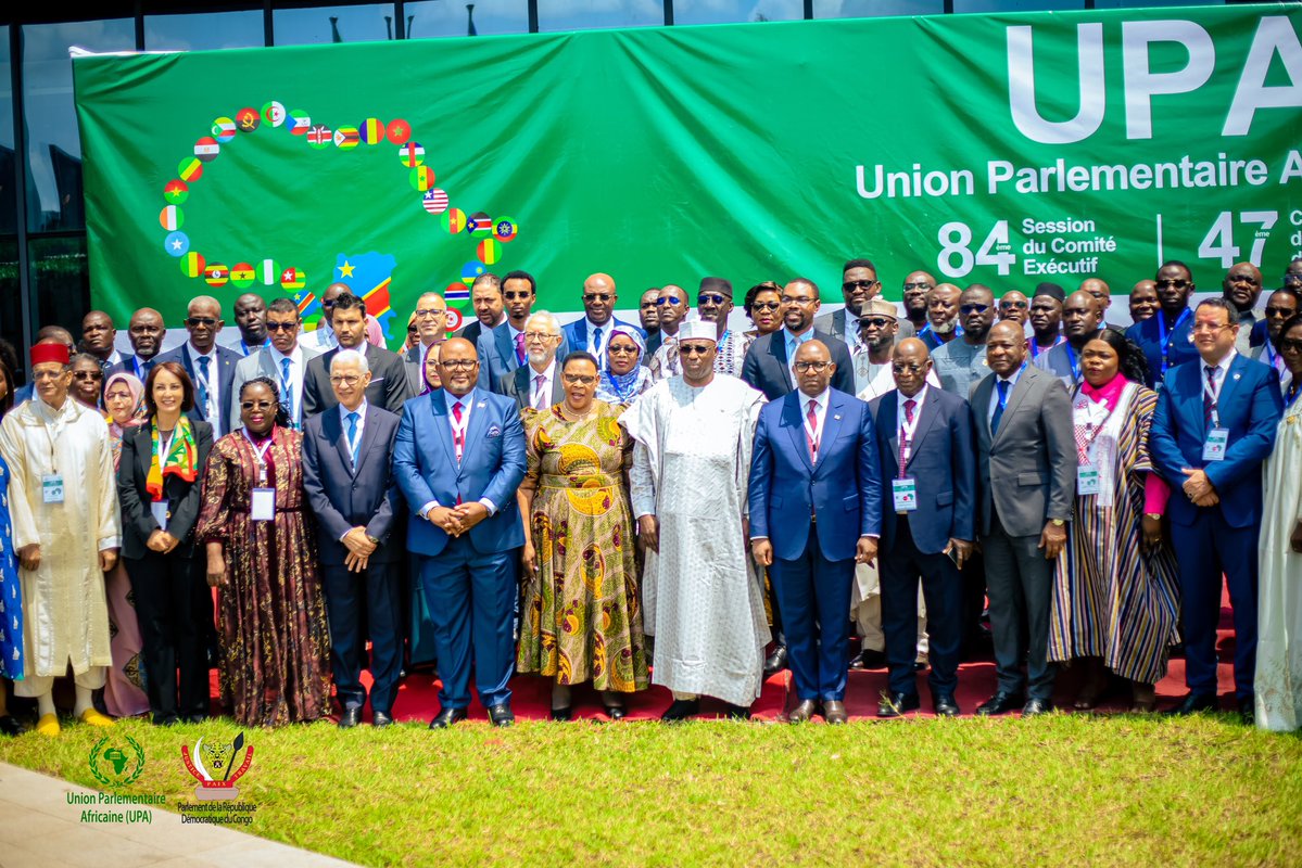 UpaKin79802's tweet image. À Kinshasa, la 84e session du Comité exécutif de l’Union Parlementaire Africaine vient d’ouvrir ses portes ce 18 novembre 2025 au Golden Tulip Kin Oasis Hôtel, réunissant les représentants parlementaires de 42 pays africains. La cérémonie d’ouverture, marquée par la présence de…