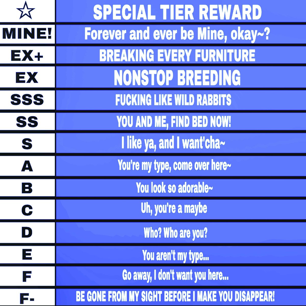 TheDroneLeader's tweet photo. "It's been a while since i last did this, so why not do it again."

❤️+🔁+🖼️of your muse and you'll get a rating from the bossy drone~!

[S get DM privileges, and mine or special tier get shipping privileges] https://t.co/orNuKG6jW4