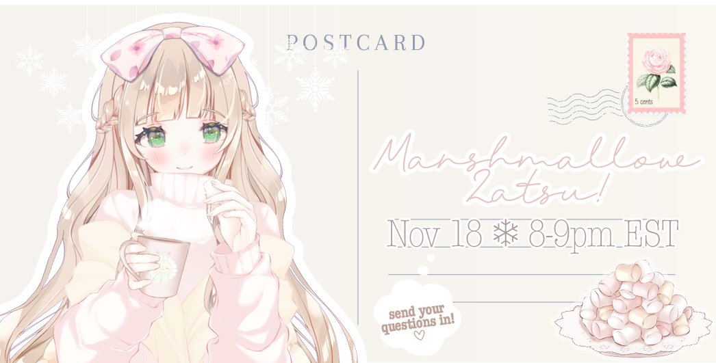 _lulufleur's tweet image. ꒰ Announcement 💐 ꒱ˎˊ˗ 
The shop will be open from 8-9pm EST today..! If you'd like, please submit your anonymous marshmallow question through the link below and let's have a fluffy time together! (*´︶`*)♡❄️

「 marshmallow-qa.com/7cy84a7n2l2jzs8 」