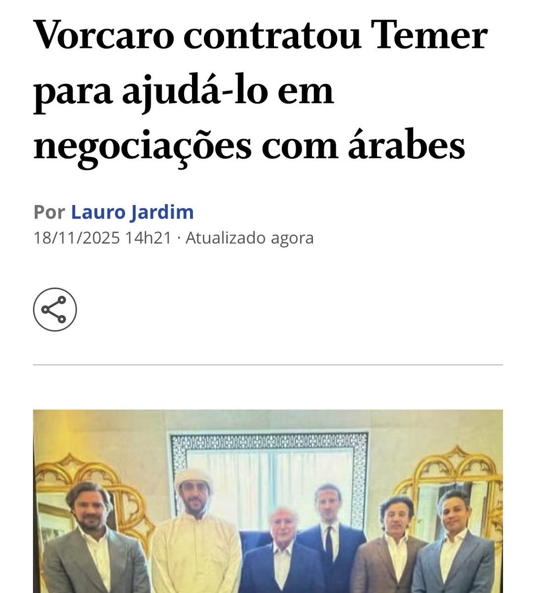 O Vampirão Temer também está envolvido na roubalheira do Banco Master.

Mais um da DIREITA BANDIDA