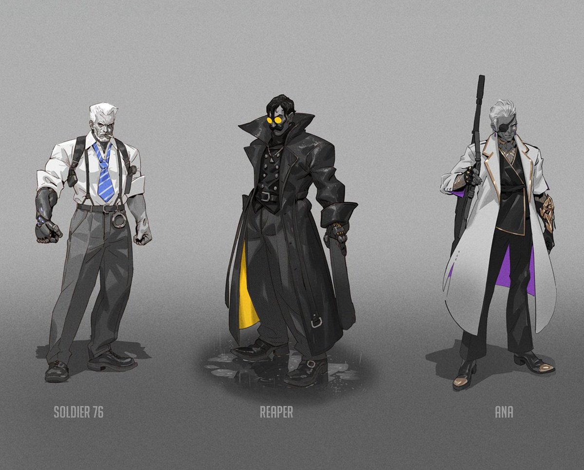 The missing case of the Soldier76 and Ana skins of this theme that would have slapped so hard they could financed the next 2 seasons of Overwatch from the purchases