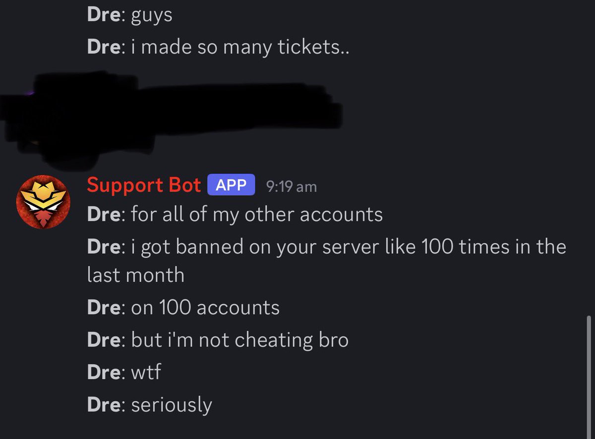 Banned 100 times in the past month and keeps coming back