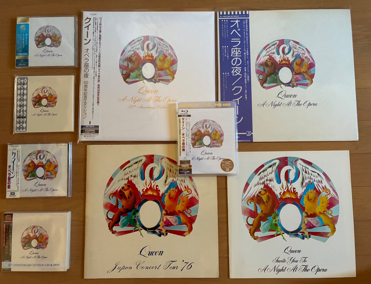 コレクター諸氏の足元にも及ばないけど、我が家の「オペラ座の夜」達全員集合。