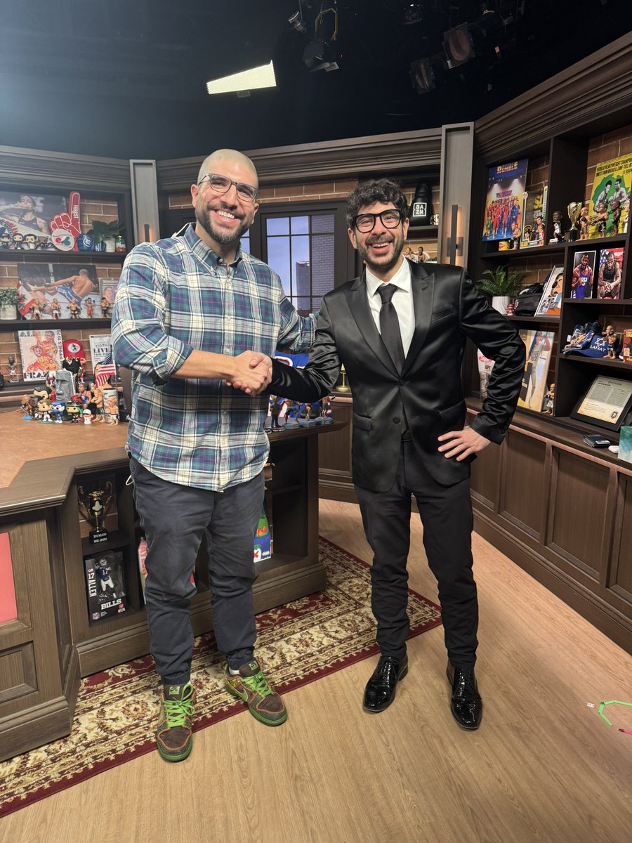 If you would have asked me in 2023 who’s the one guest I’d never see in studio, it would prob would have been <a href="/TonyKhan/">Tony Khan</a>. 

Massive respect for him for coming in &amp; even greater respect for how he handled today.

Enjoyed the chat very much. Hope we can all be friends now, AEW fans.