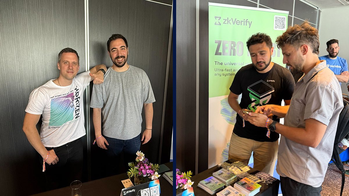 HorizenLabs's tweet image. The HL team is on the ground in Buenos Aires for @EFDevcon, meeting builders, talking with industry leaders, and pushing the future of Web3 forward.

They’re spotlighting everything @ZKVProtocol and @horizenglobal have been building: scalable verification, real infrastructure,…