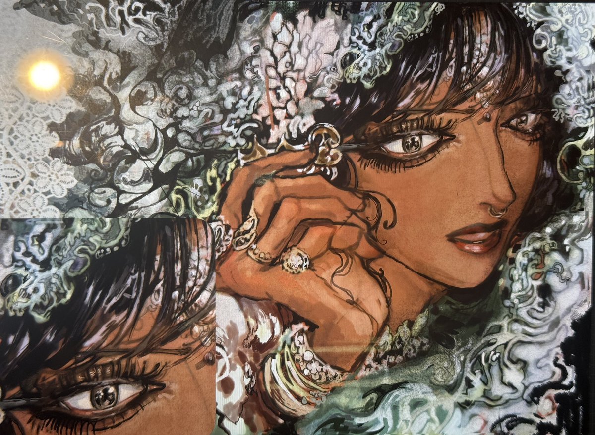 BishuBitu's tweet image. I like taking pictures of my iPad screen, makes the artwork look cooler