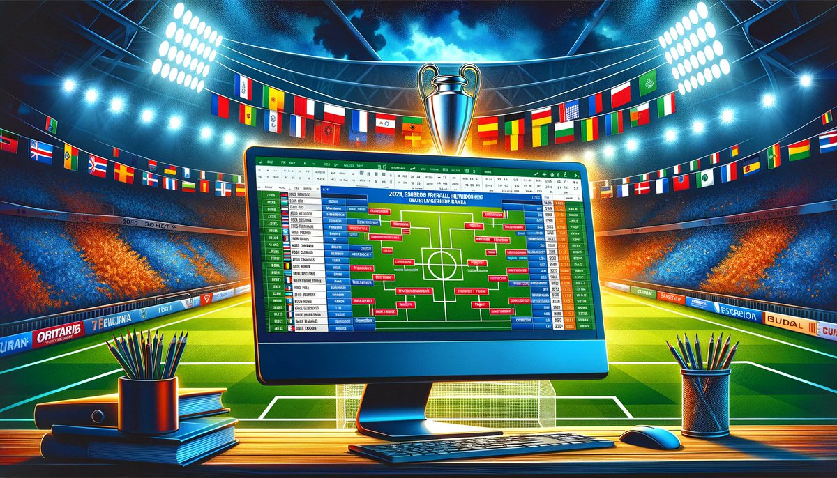 ExcelDepo's tweet image. exceldownload.net/2024-avrupa-fu… 
2024 Avrupa Futbol Şampiyonası Turnuva Çizelgesi isimli içerikte, maçları Excel üzerinden takip etmek için hazırlanan bir dosya bulunmaktadır 

exceldownload.net/2024-avrupa-fu…