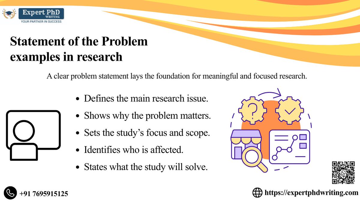 expertphdassist's tweet image. 📚 A clear problem statement = a powerful research start!
We help you define the issue, scope, and solution effectively.

📞 wa.me/917695915125 expertphdwriting.com

#PhDHelp #ResearchWriting #ThesisSupport #ProblemStatement