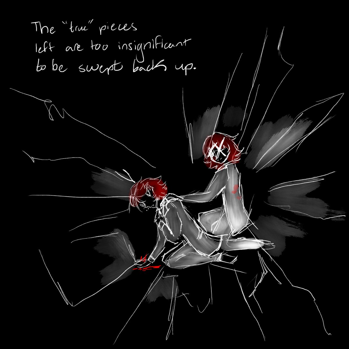 FlRST_AlD's tweet image. Spilled NaCl in chem lab today…
#sampheus vent art /j