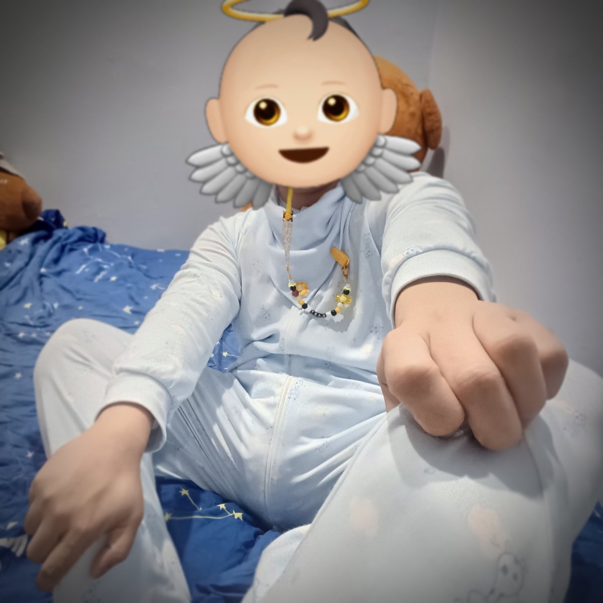 DiaperTot's tweet photo. 你。。你们！ 不准再说我是小短腿了 🥺 
不信你们看！ 一点也不短 >W< https://t.co/807QMvvMrz